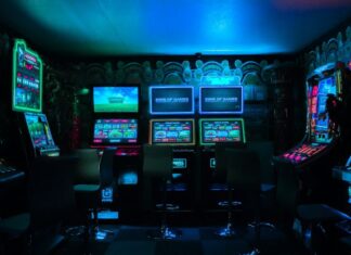 gaming room slot machines