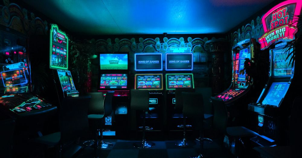 gaming room slot machines