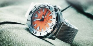 seiko klocka orange urtavla